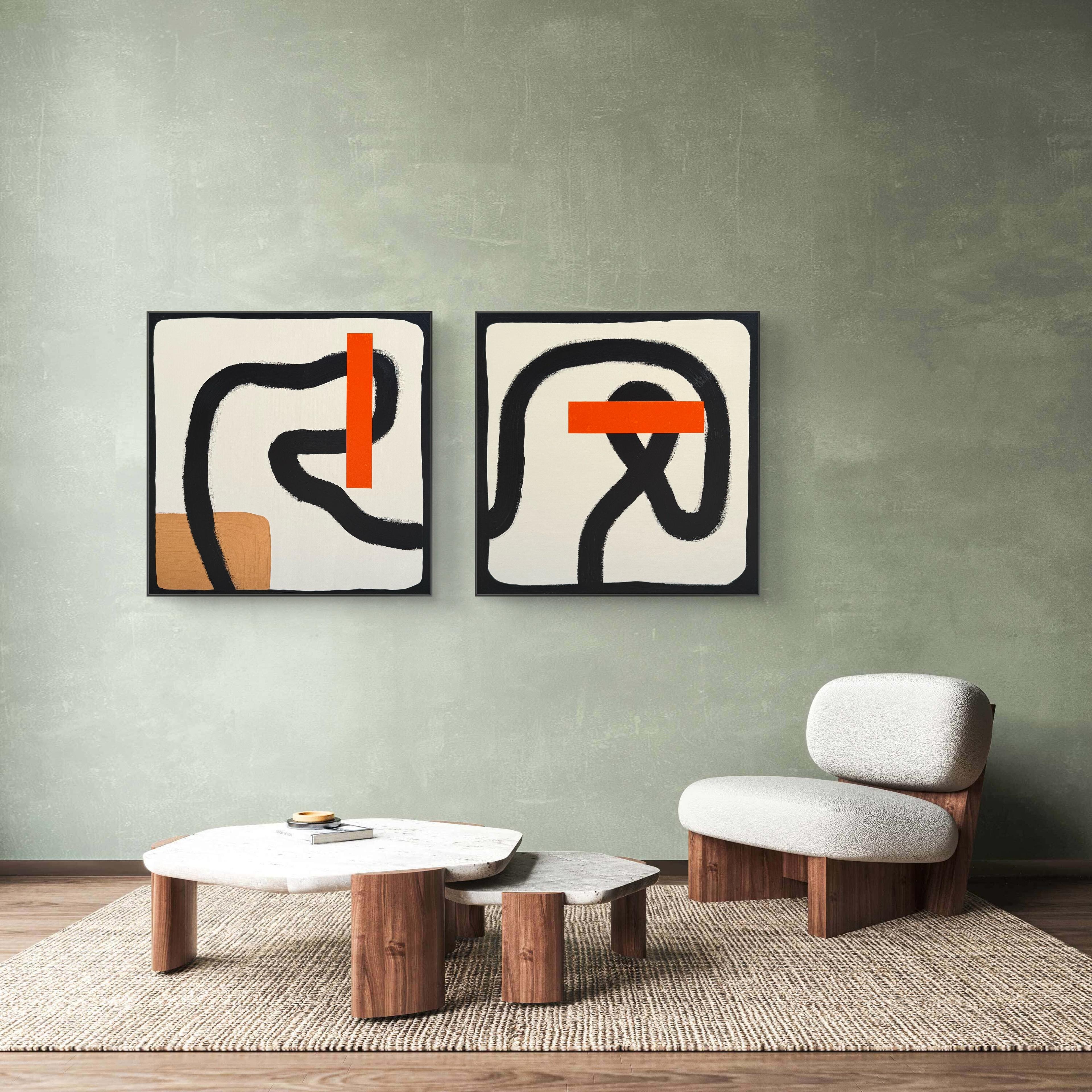 Dare to Be Square, painting by Bo Blixen