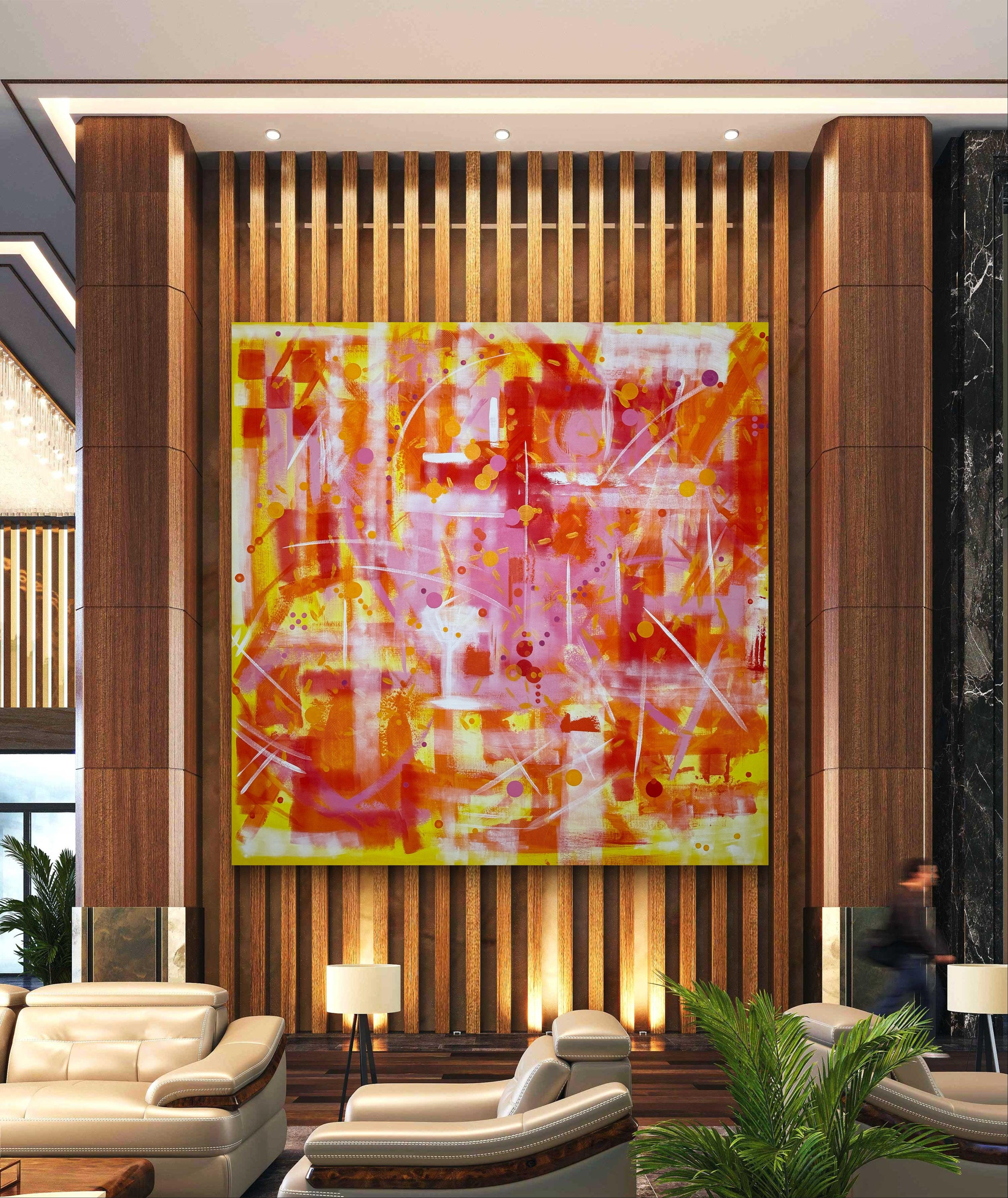 Pink Martini, painting by Bo Blixen