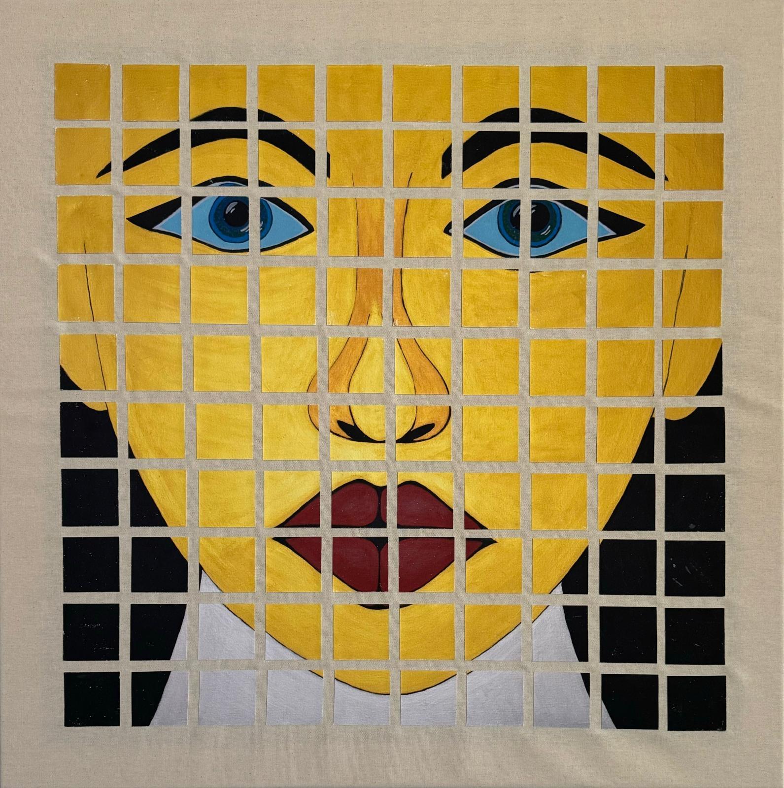 Puzzle on Canvas, painting by Bo Blixen