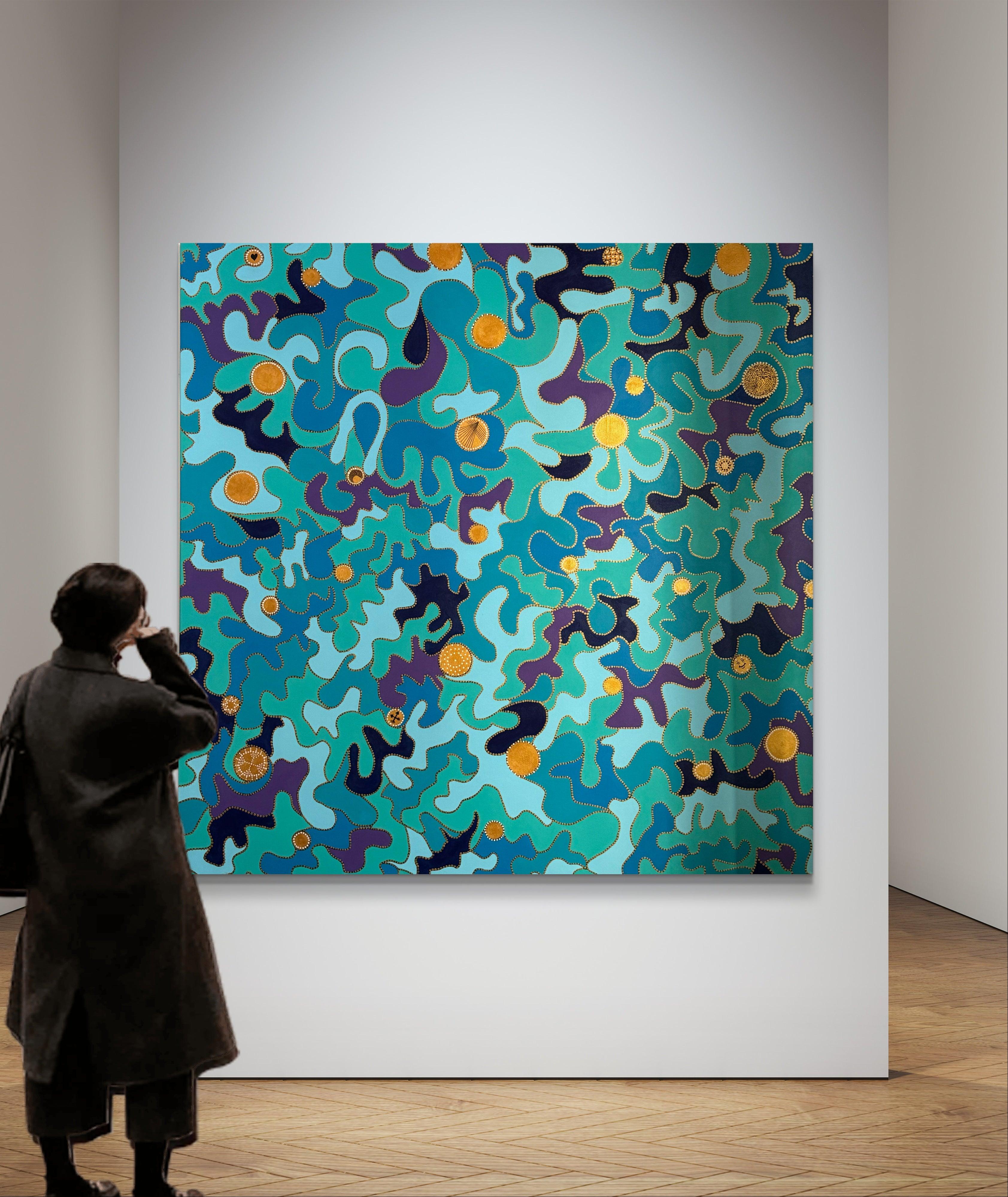 Rounds and Curves, painting by Bo Blixen