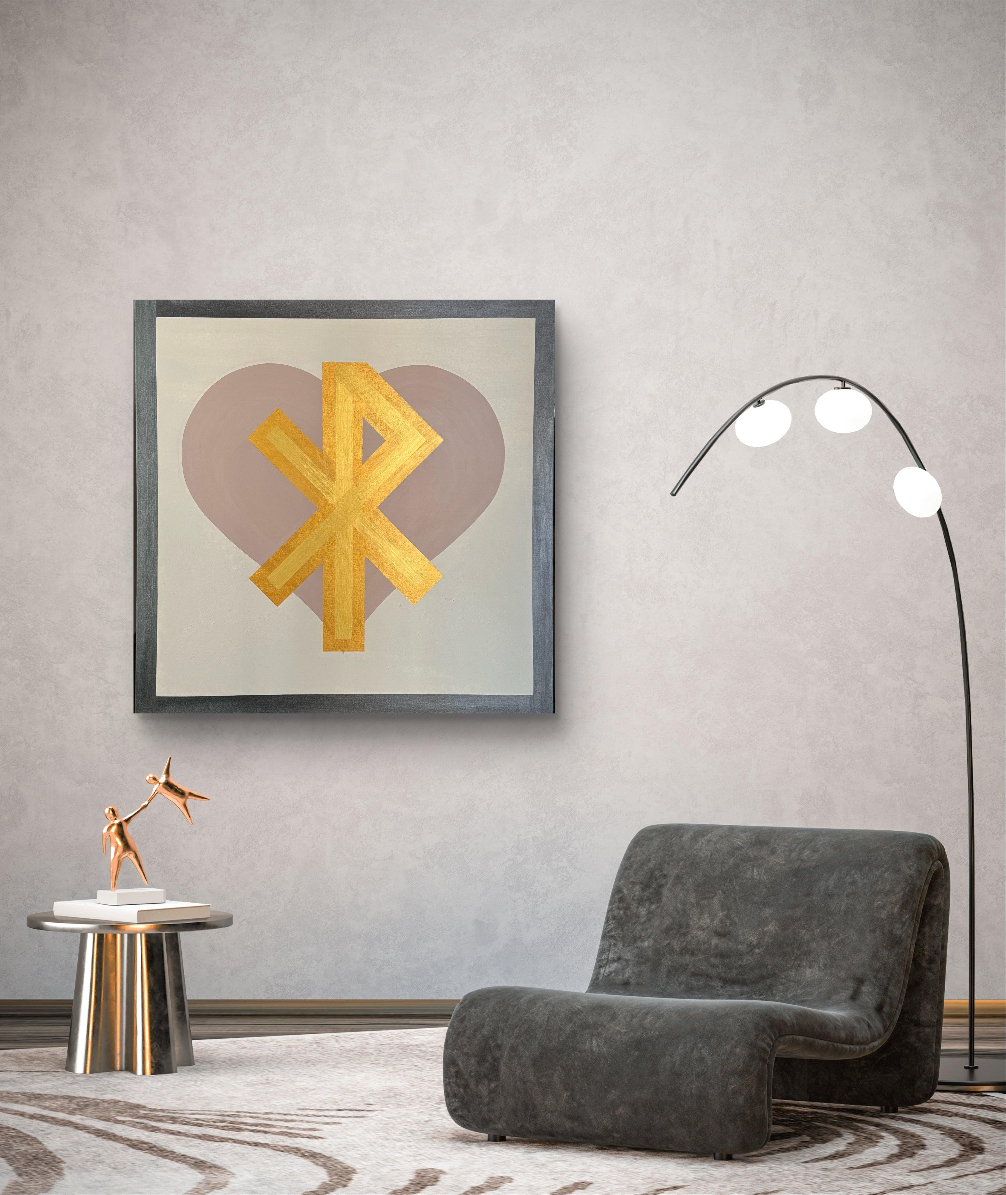 Runes “Love”, painting by Bo Blixen